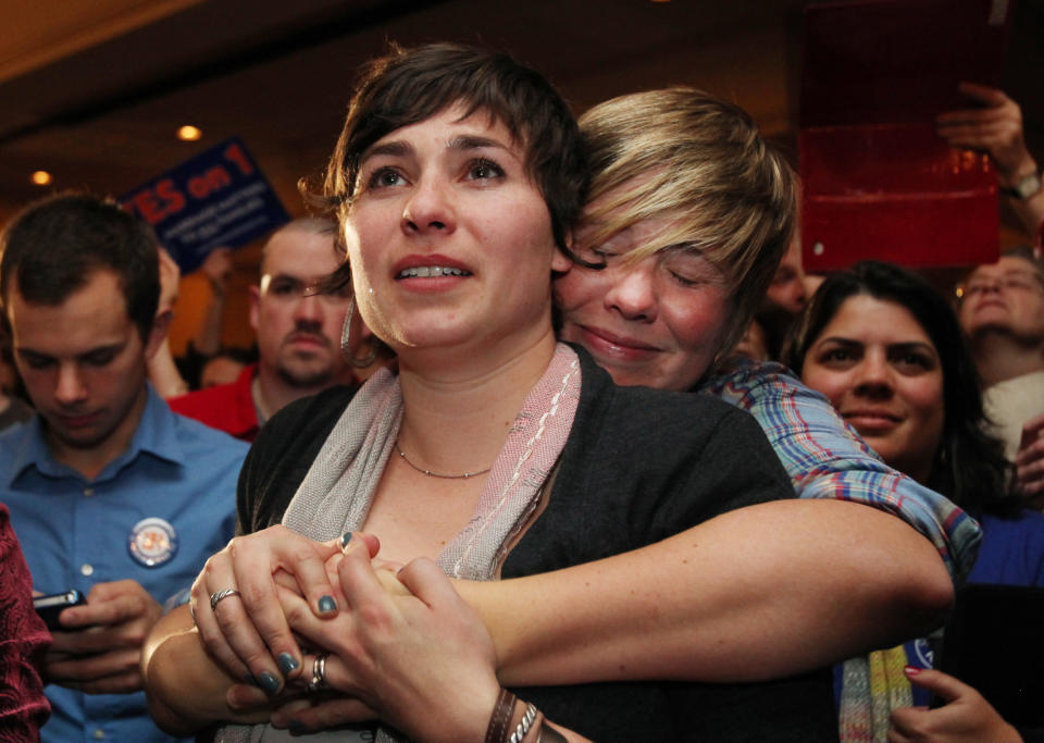 Maine <a href="http://www.huffingtonpost.com/2012/11/07/gay-marriage-victory_n_2085900.html" target="_blank">made history in the November 2012 election</a> when it became the first state to pass marriage equality on the ballot.   Human Rights Campaign President Chad Griffin said, "Voters in Maine came to the common-sense conclusion that all people deserve the ability to make loving, lifelong commitments through marriage."  Just three years ago, a popular vote overturned legislation that would have legalized same-sex marriage in the state.