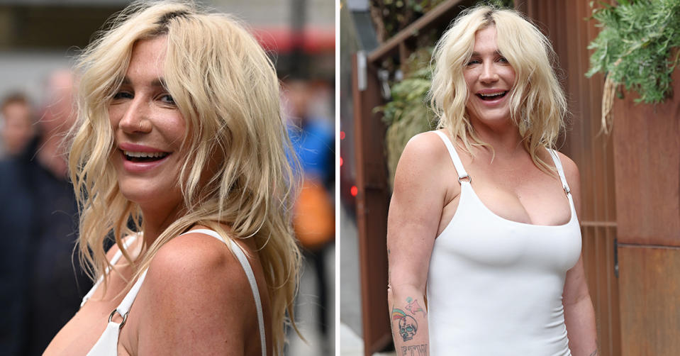 Singer Kesha has debuted a new look in London ahead of the release of her fifth album 'Gag Order' this month. Photo: Getty