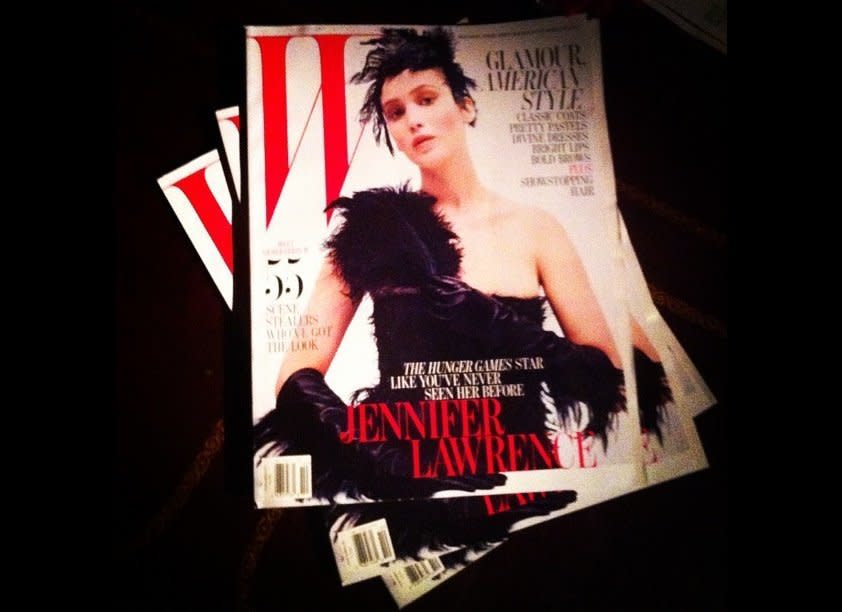 The magazine we're here to celebrate... That's Jennifer Lawrence on the cover!  