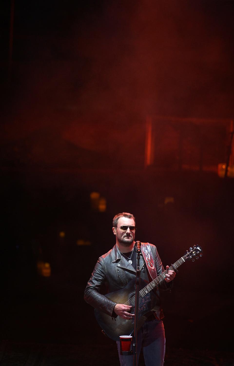 Eric Church performs at Red Rocks Amphitheatre in Morrison, Colo. on Tuesday, Aug. 9, 2016. 