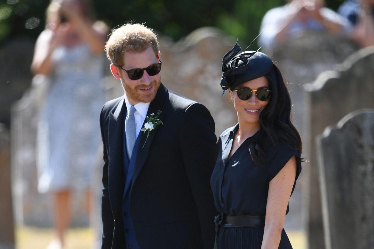 Prince Harry and Meghan Markle attended a wedding in Surrey earlier this month: PA