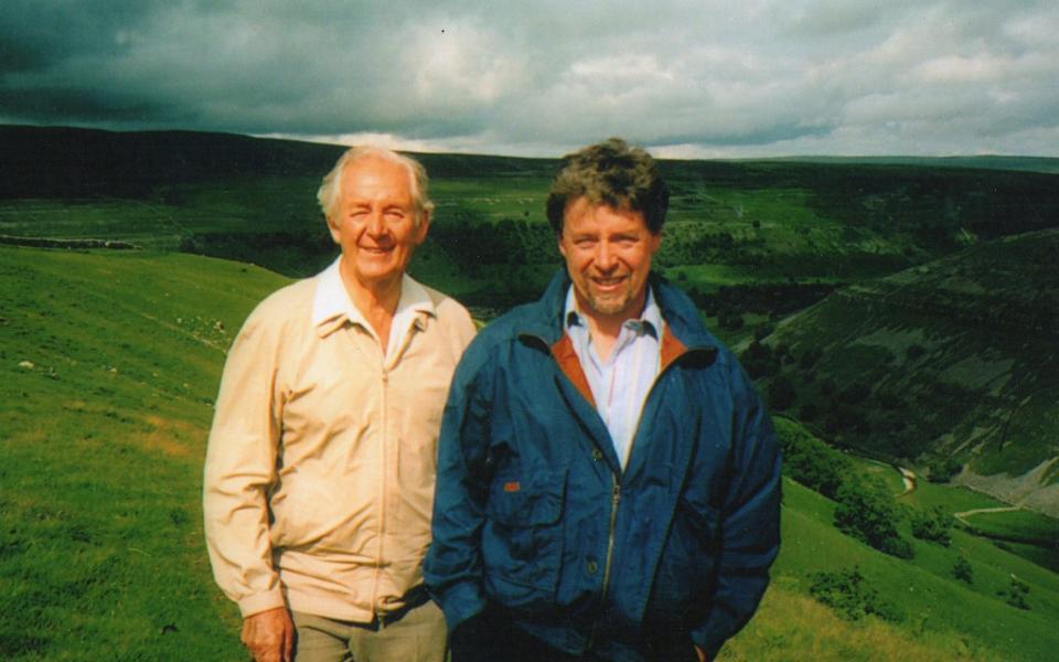 Alf Wight (who died in 1995) with his son Jim Wight in 1992 - Jim Wight