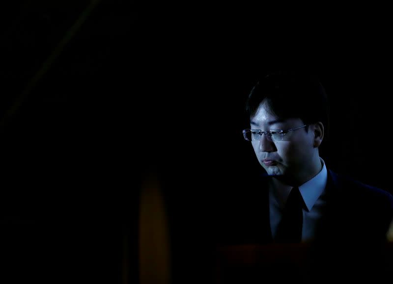 Nintendo President Shuntaro Furukawa attends a news conference in Tokyo