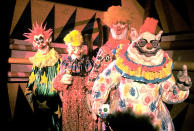 <b>Killer Klowns</b><br>"<a href="http://movies.yahoo.com/movie/killer-klowns-from-outer-space/" data-ylk="slk:Killer Klowns From Outer Space;elm:context_link;itc:0;sec:content-canvas" class="link ">Killer Klowns From Outer Space</a>" (1988)