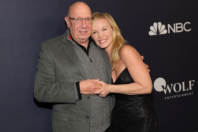 <p>Arturo Holmes/WireImage</p> Dann Florek and Kelli Giddish