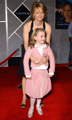 Jodie Foster and Marlene Lawston at the LA premiere of Touchstone's Flightplan