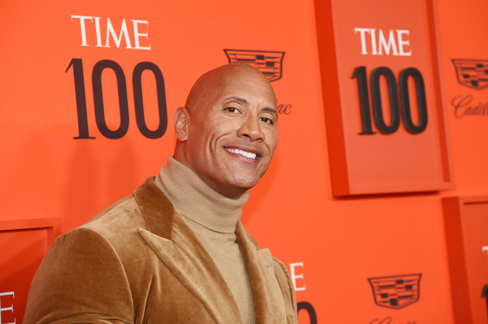 NEW YORK, NY - APRIL 23: Dwayne Johnson attends the 2019 Time 100 Gala at Frederick P. Rose Hall, Jazz at Lincoln Center on April 23, 2019 in New York City. (Photo by Jamie McCarthy/WireImage) 
