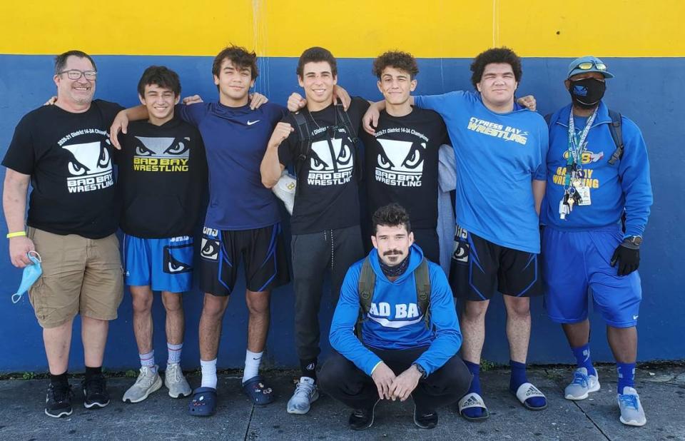 Cypress Bay wrestling was fourth at 3A regionals.