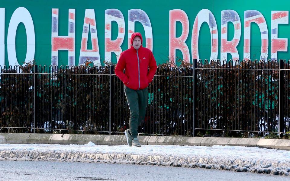 The Irish border – the biggest sticking point in the Brexit negotiations – is one that was hardly mentioned before the vote - AFP