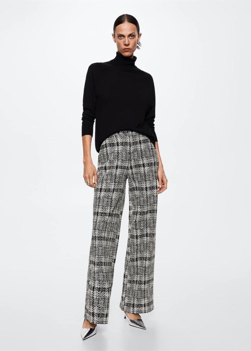 12) Plaid Tweed Pants