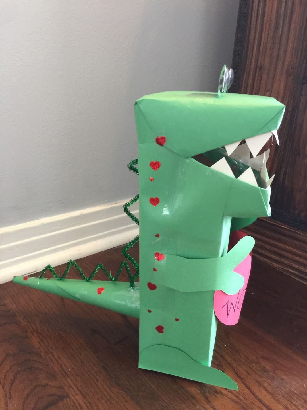 dinosaur diy valentines day boxes