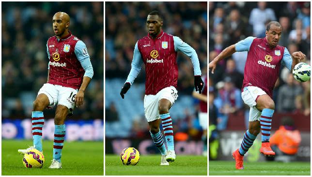 Key men - Fabian Delph, Christian Benteke and Gabriel Agbonlahor.