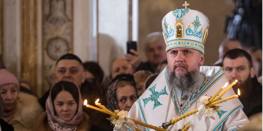 Metropolitan Epiphanius conducts the second service in the Kyiv-Pechersk Lavra on the occasion of the Baptism