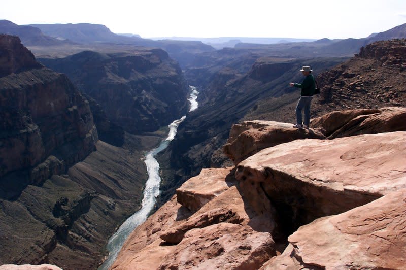 Jonathan Udall, 31, was celebrating his recent marriage to Ellie Milward, with three other British friends on a sightseeing tour of the Grand Canyon when the helicopter in which they were traveling crashed and burst into flames, killing the newlyweds and their friends. File photo by Terry Schmitt UPI