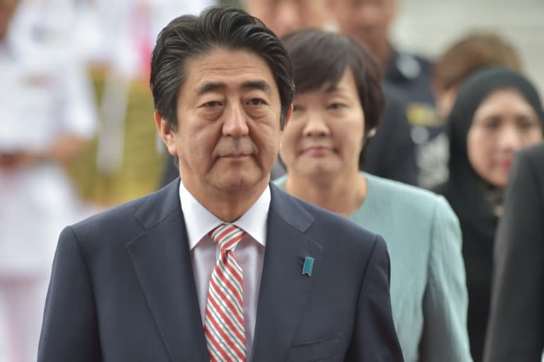 Japan economic data was a blow for Prime Minister Shinzo Abe's high-profile growth blitz, dubbed Abenomics