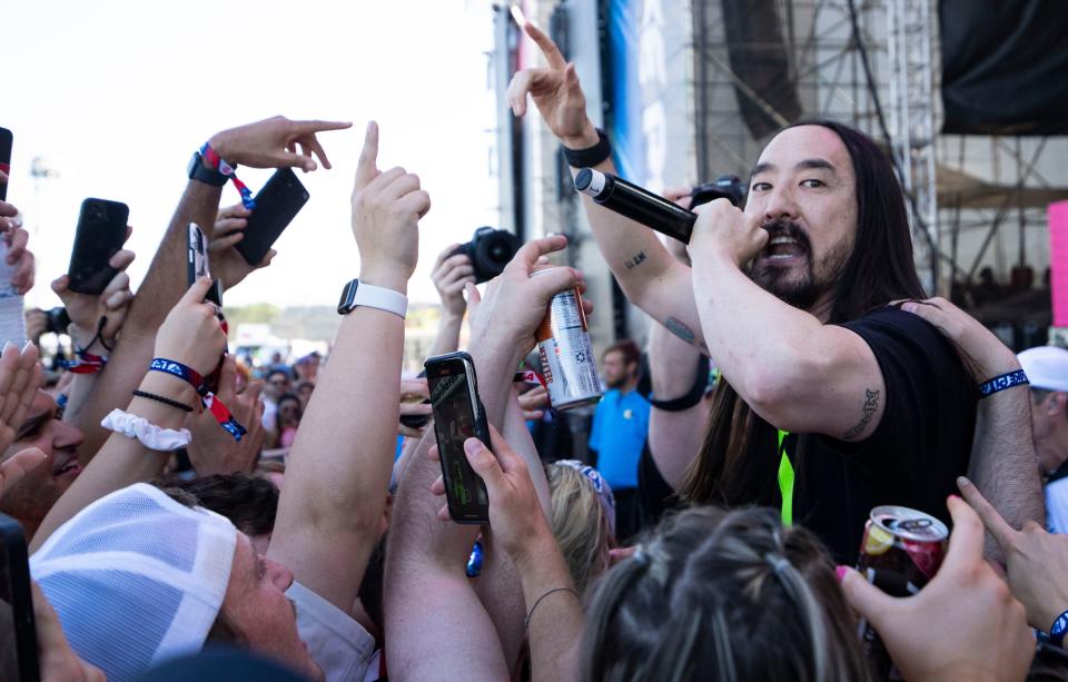 Steve Aoki, seen here performing in 2022, will headline the fundraiser Wonderball for Sarasota's Circus Arts Conservatory on May 12.