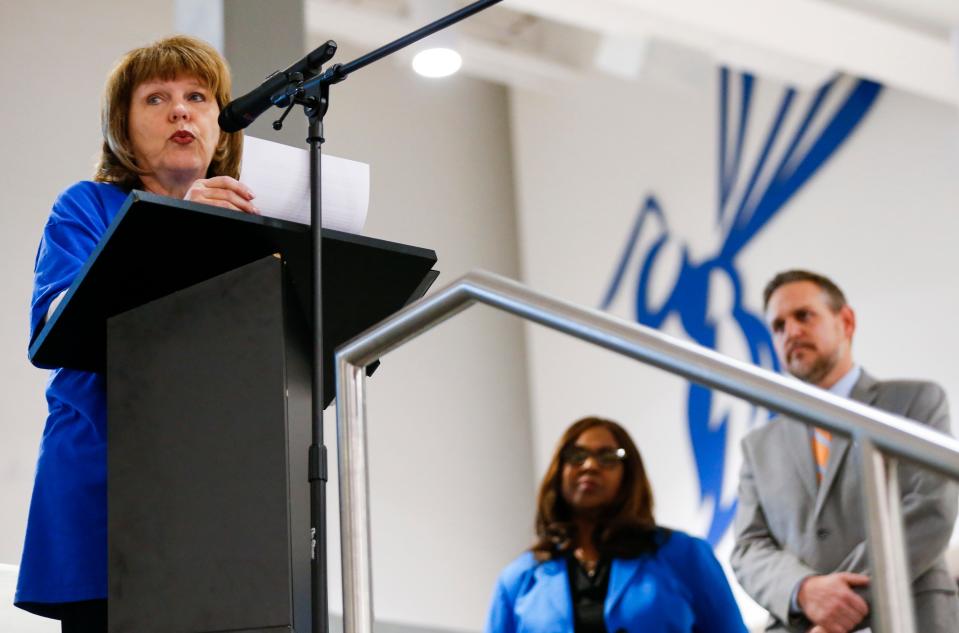 Springfield school board president recently spoke at the ribbon-cutting for Hillcrest High School. The annex is located on the same campus and will be used of the Academy of Exploration.