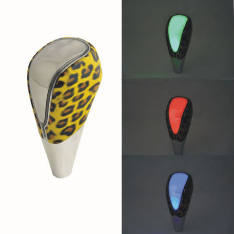 Leopard Print Touch-Activated Color-Changing Shift Knob