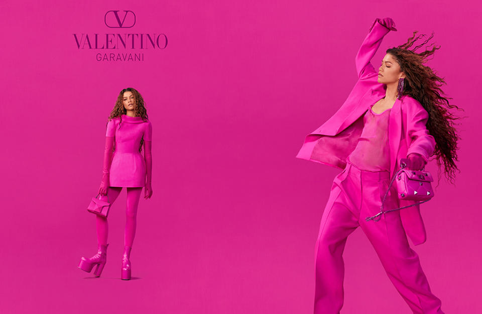 Zendaya for Valentino’s Pink PP ad campaign. - Credit: Valentino