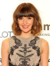 Rose Byrne<br> Truth be told, we only really noticed how stunning the “Bridesmaid” actress was when she showed up on the red carpet with fringe. This tousled bob is easy to style just make sure to get those bangs trimmed!