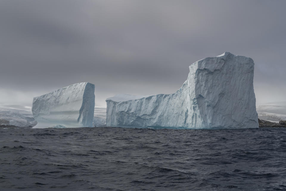 Icebergs outside the coast of Anvers Island in Antarctica. | Christian Åslund —Greenpeace and TIME