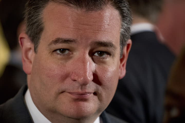 Sen. Ted Cruz, R-Texas, attends an Air Traffic Control Reform Initiative meeting at the White House June 5, 2017. (Photo: Andrew Harnik/AP)