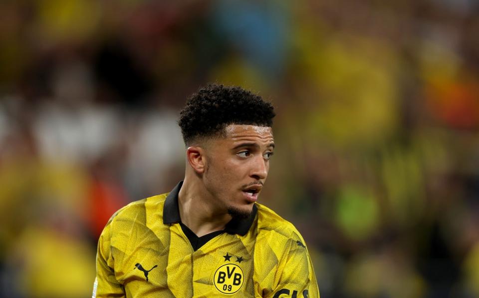 Jadon Sancho delivered one of the best performances of the Champions League knockout stages  (Getty Images)
