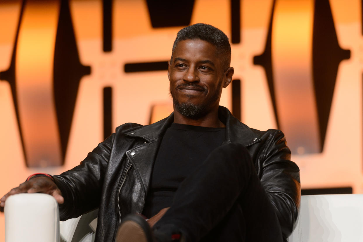 CHICAGO, IL - APRIL 15:  Ahmed Best is seen onstage at Star Wars Celebration at McCormick Place Convention Center on April 11, 2019 in Chicago, Illinois.  (Photo by Daniel Boczarski/FilmMagic)