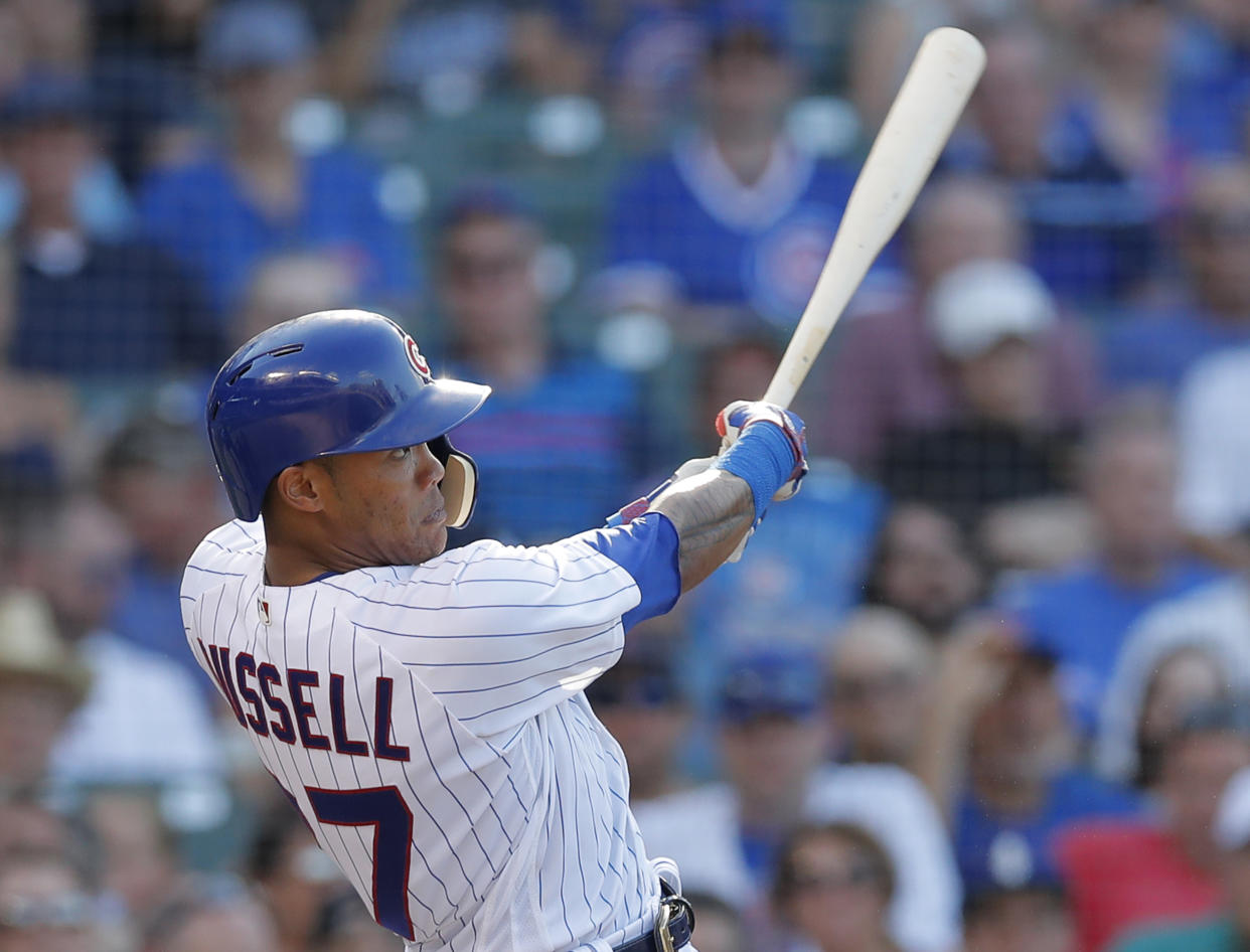 Addison Russell will be back with the Cubs in 2019. (AP Photo)