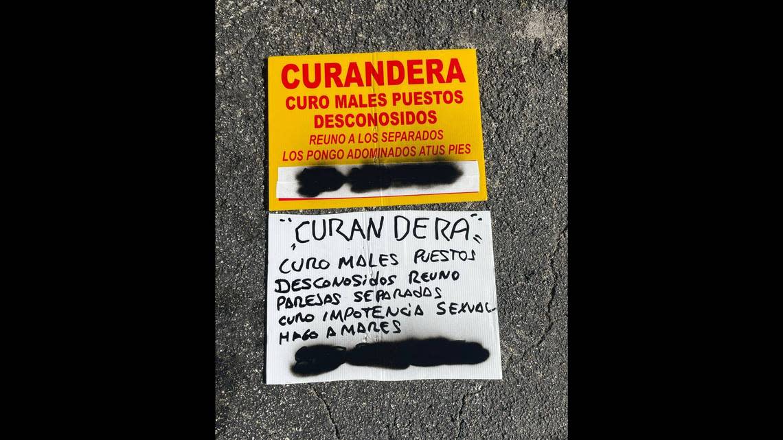 The scheme appeared to be targeting the county’s Hispanics population, with signs written only in Spanish.