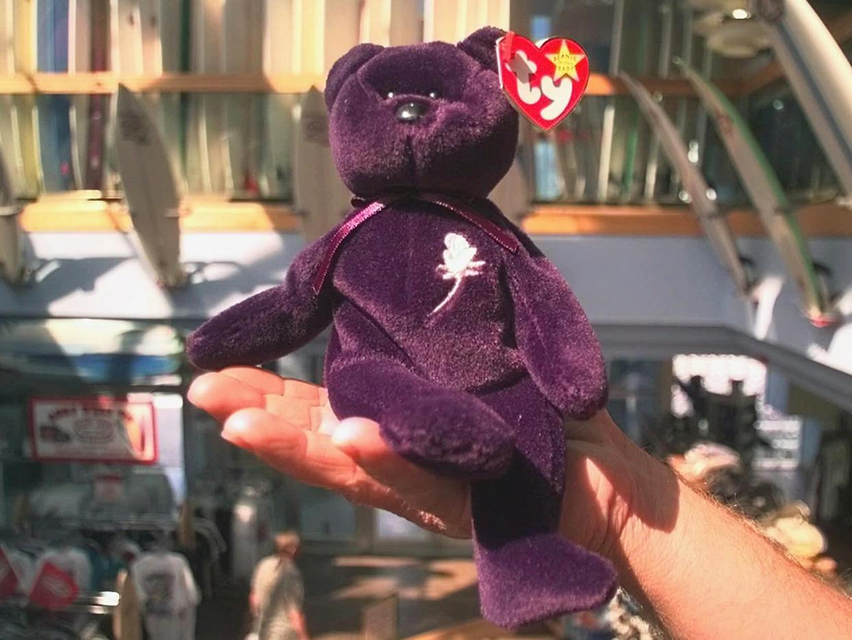 A Princess Diana commemorative Beanie Baby