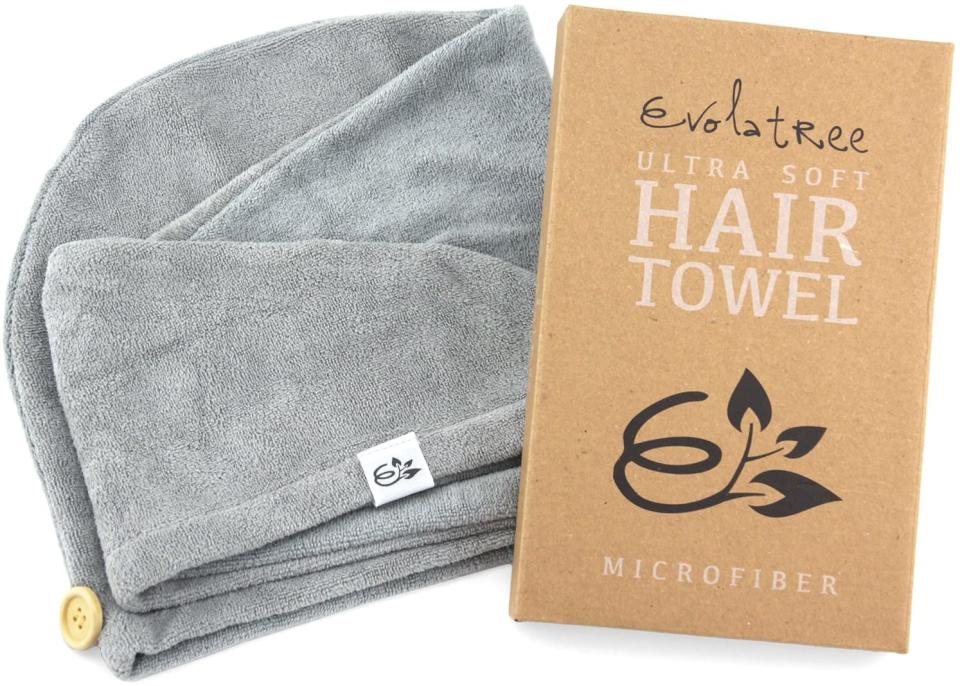 Evolatree Super Absorbent Anti-Frizz Microfiber Hair Towel   