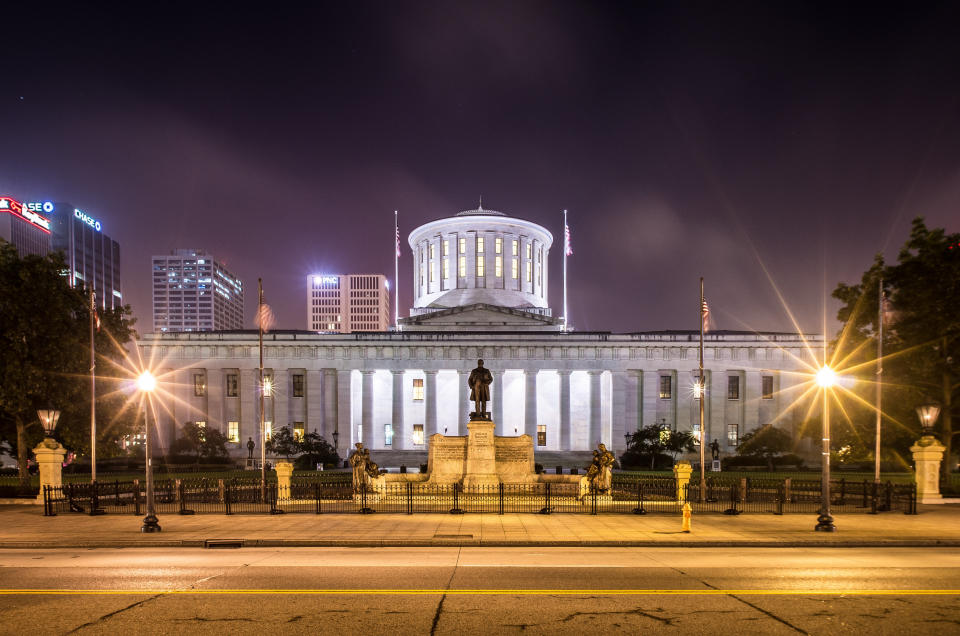 The Ohio Statehouse in Columbus. Ohioans will decide on sentencing reform issues in November. (Photo: Yuanshuai Si via Getty Images)