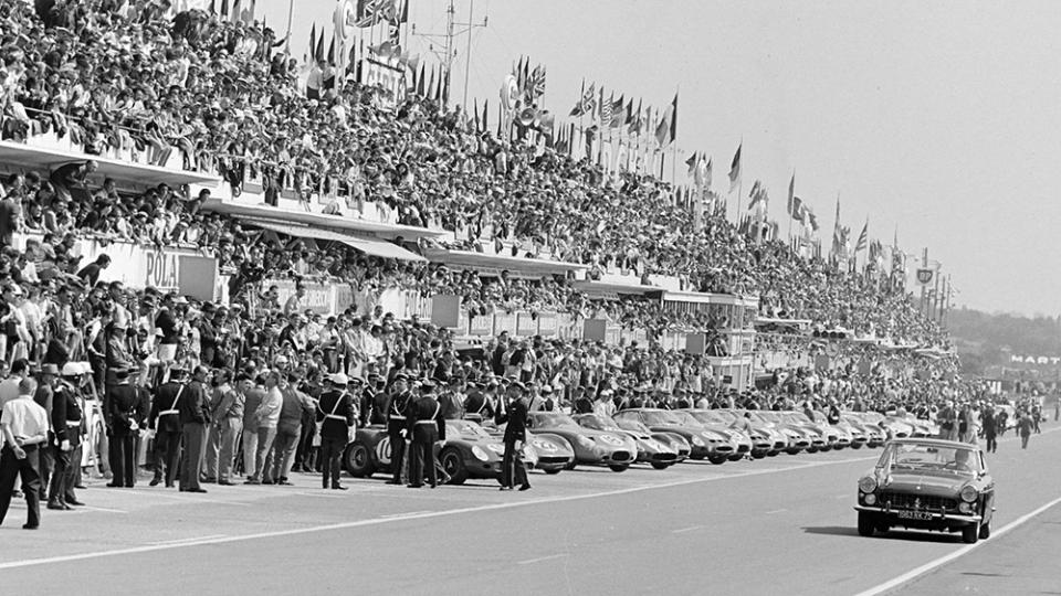 The 1963 Ferrari 250 GTE Le Mans Safety Car at the 1963 24 Hours of Le Mans