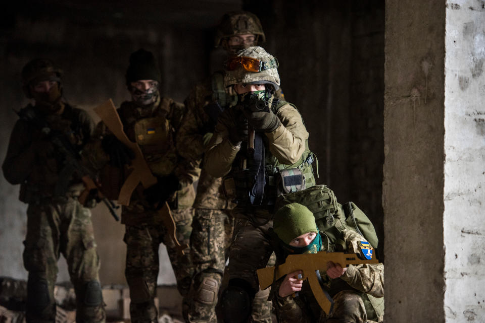 Members of the Kyiv Territorial Defense Unit 