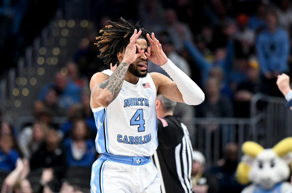 RJ Davis and the North Carolina Tar Heels got the final No. 1 seed in the NCAA tournament. (Photo by Greg Fiume/Getty Images)