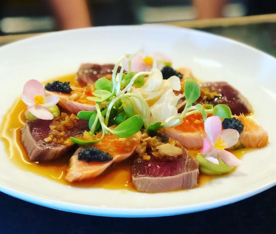 Tombo Ahi Sashimi Citrus Ponzu is among the signature dishes from Chef Jean Marie Josselin who's opening his new restaurant, Rustica at Saint Johns, in SilverLeaf Commons near St. Augustine.