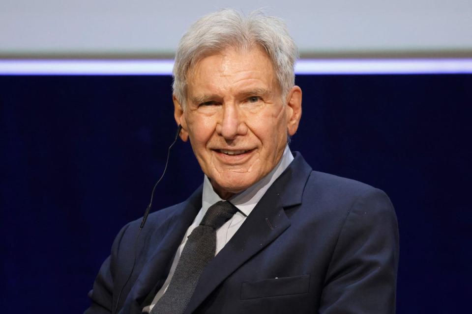 Harrison Ford stars alongside Helen Mirren in 1923, another Yellowstone prequel, premiering on 18 December (AFP via Getty Images)