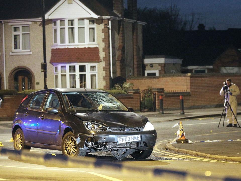 Brown's Ford Focus was found abandoned a short time after Casper and Corey were killed