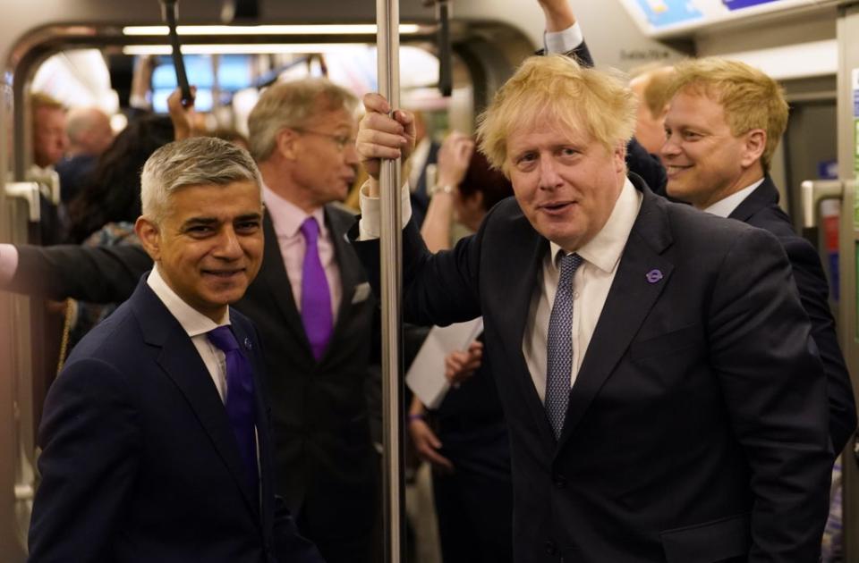 Prime Minister Boris Johnson and Mayor of London Sadiq Khan (Andrew Matthews/PA) (PA Wire)