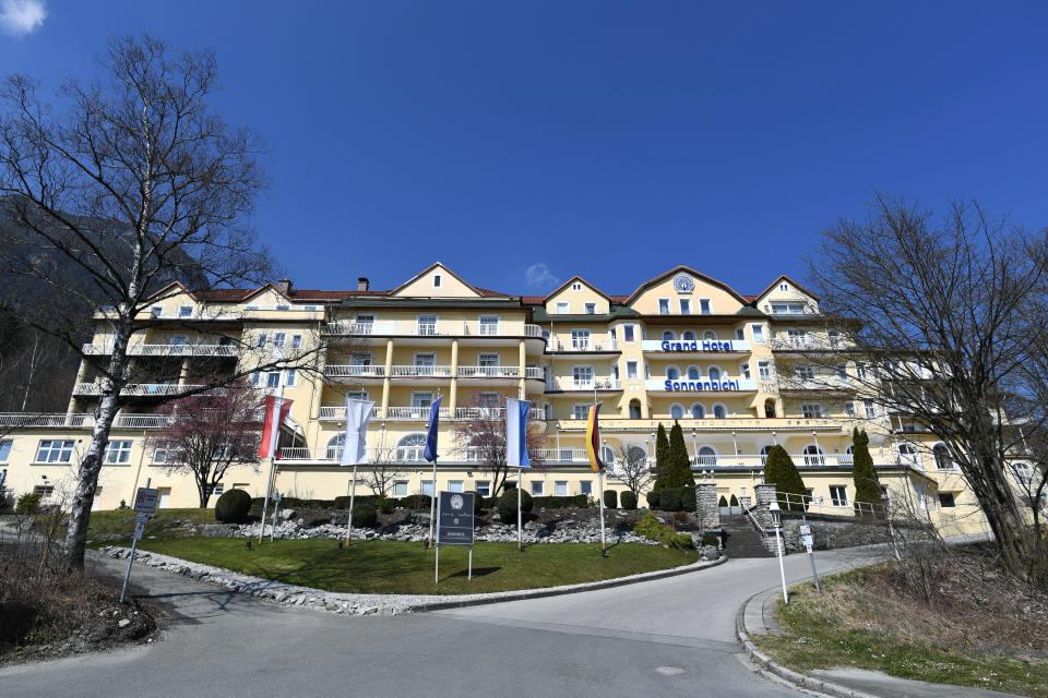 Das Hotel Sonnenbichl in Garmisch-Partenkirchen (Bild: Reuters/Andreas Gebert)