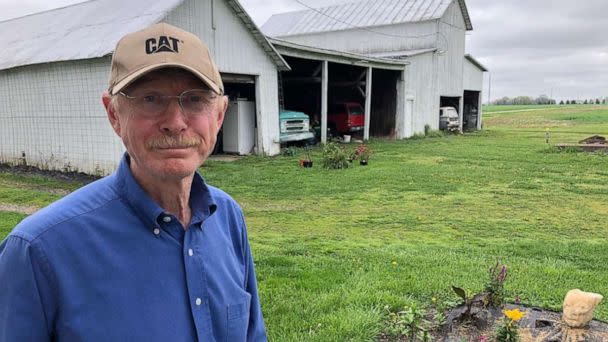 PHOTO: Doug Steck at his family’s farm near Williamsport, Ohio. His family has agreed a lease to allow development of some of the property for solar power. (Dan Gearino)