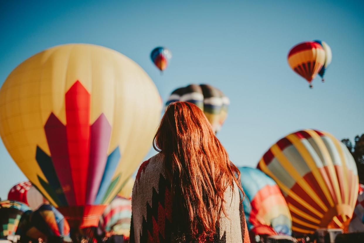 june holidays watching hot air balloons