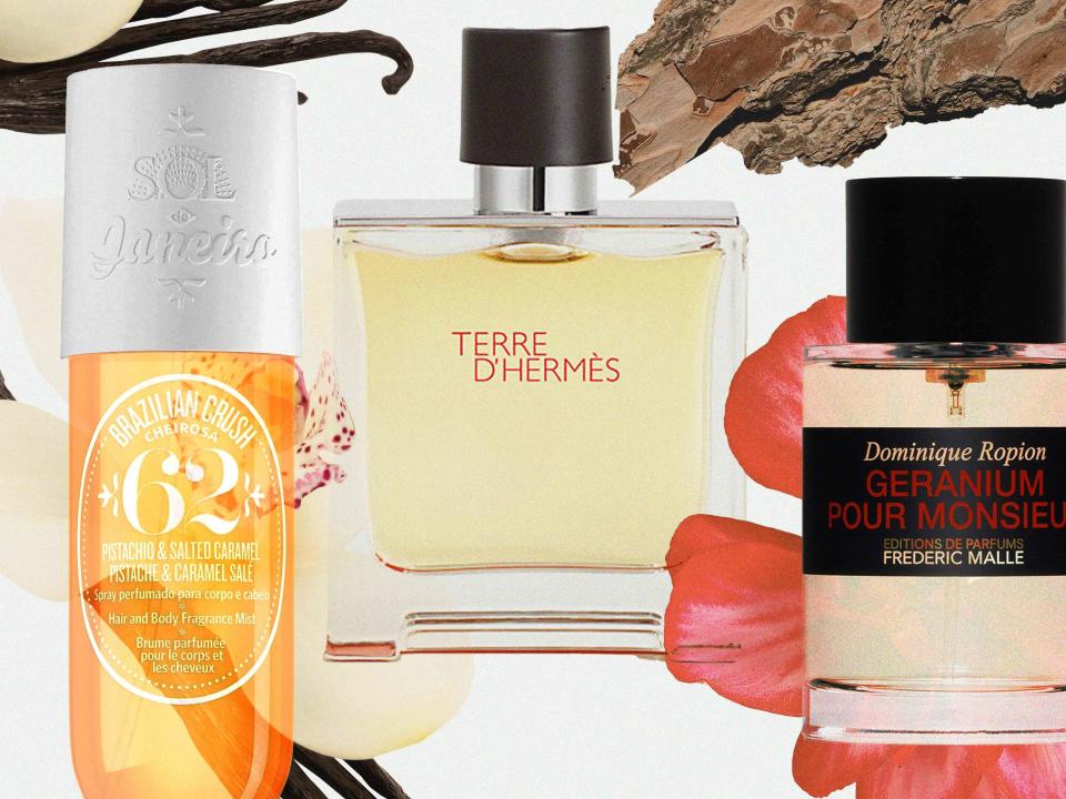 <p>Hermes/ Sol de Janeiro/ Frederic Malle/ InStyle</p>