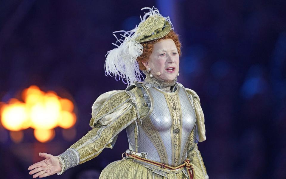 Dame Helen Mirren during her performance - Steve Parsons/PA Wire