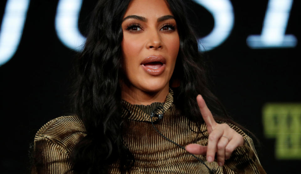 La personnalité de la télévision Kim Kardashian assiste à un panel pour le documentaire 