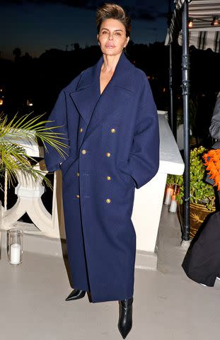 <p>River Callaway/WWD via Getty Images</p> Lisa Rinna supports daughter Amelia Gray Hamlin at her FRAME campaign launch party in Los Angeles