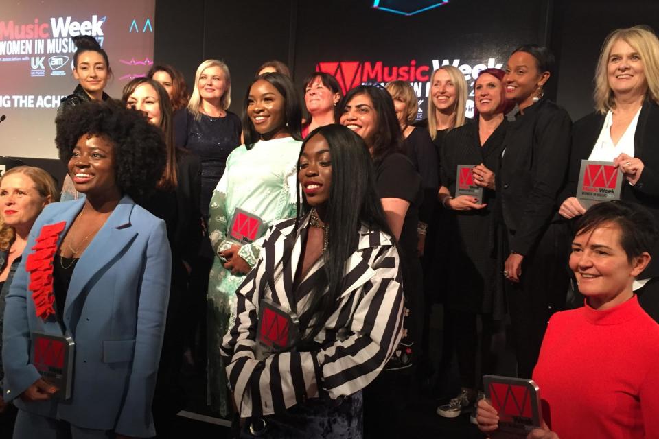 The winners of last year's Music Week Women in Music Awards (UK Music)