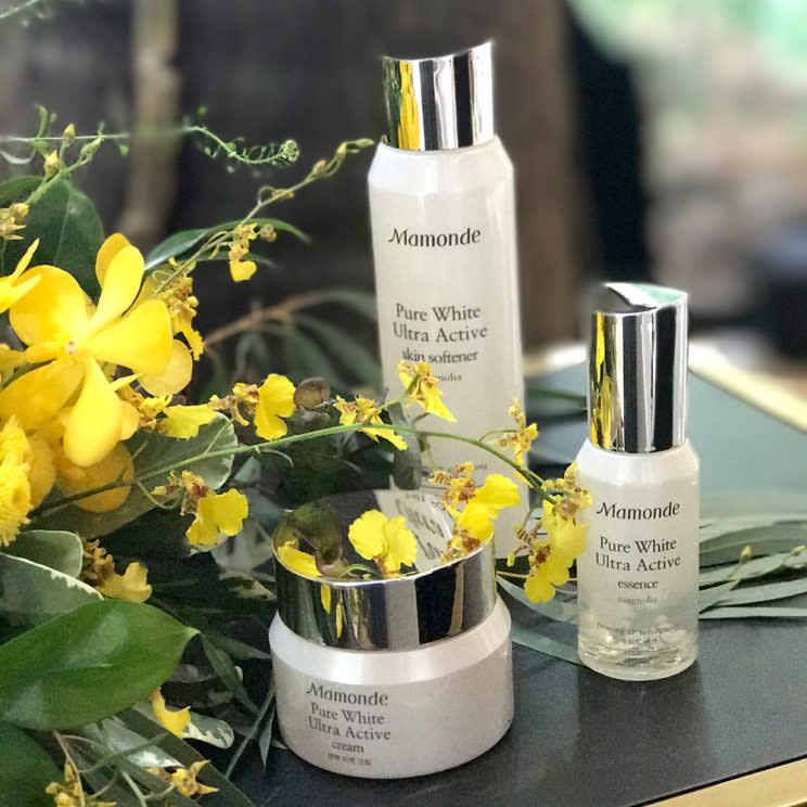 Mamonde has skincare and makeup lines dedicated to flowers such as hibiscus, camellia, magnolia, honeysuckle and lotus.