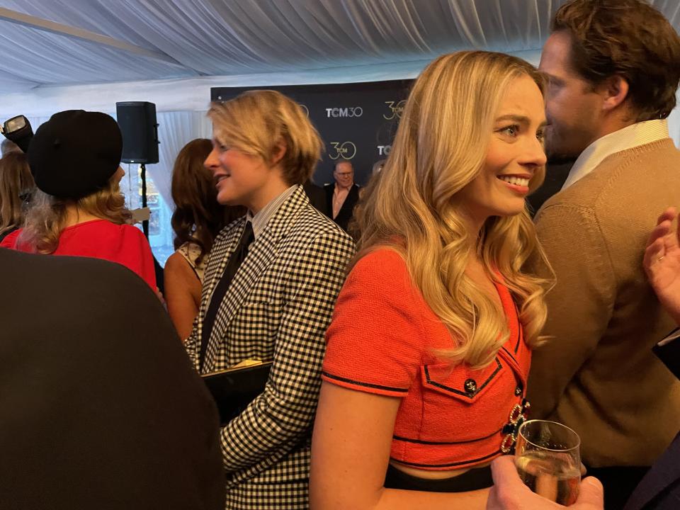 “Barbie” auteur Greta Gerwig and producer-star Margot Robbie at the TCM 30th Anniversary party.